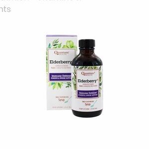 Quantum Health
Elderberry+ Syrup
Vitamin | 4 FI Oz Liquid